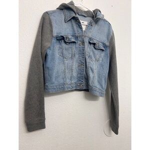 Denim Jackets Hollister Women Denim Jean Jacket With Hood Small